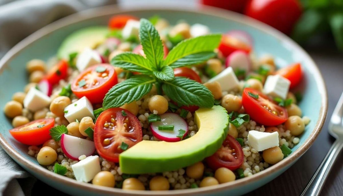 Salade végétarienne gourmande : une explosion de fraîcheur