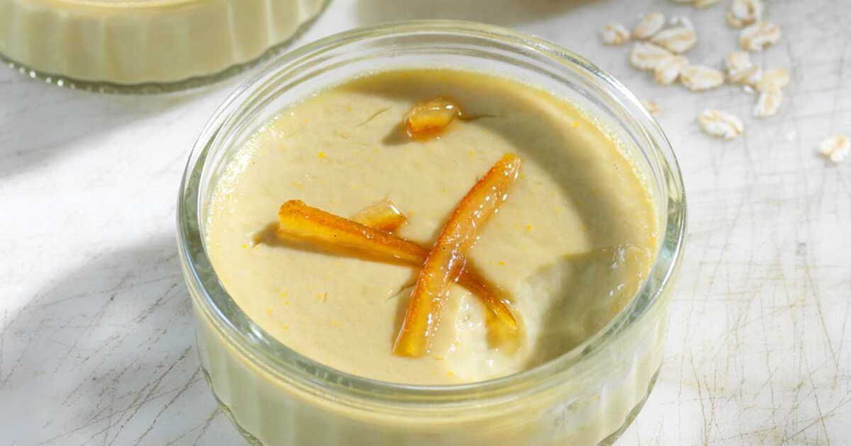 Laissez-vous séduire par des pots de crème à l'orange et au lait d’avoine