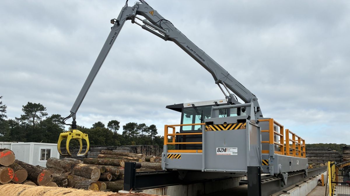 La scierie Gaudelas de Neuvy innove avec un parc à grumes mécanisé