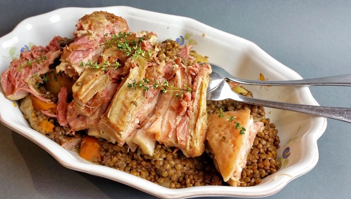 Palette demi-sel aux lentilles : un plat convivial à partager