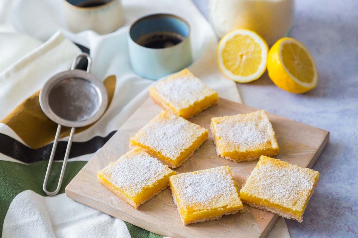 Carrés au citron et à la noix de coco