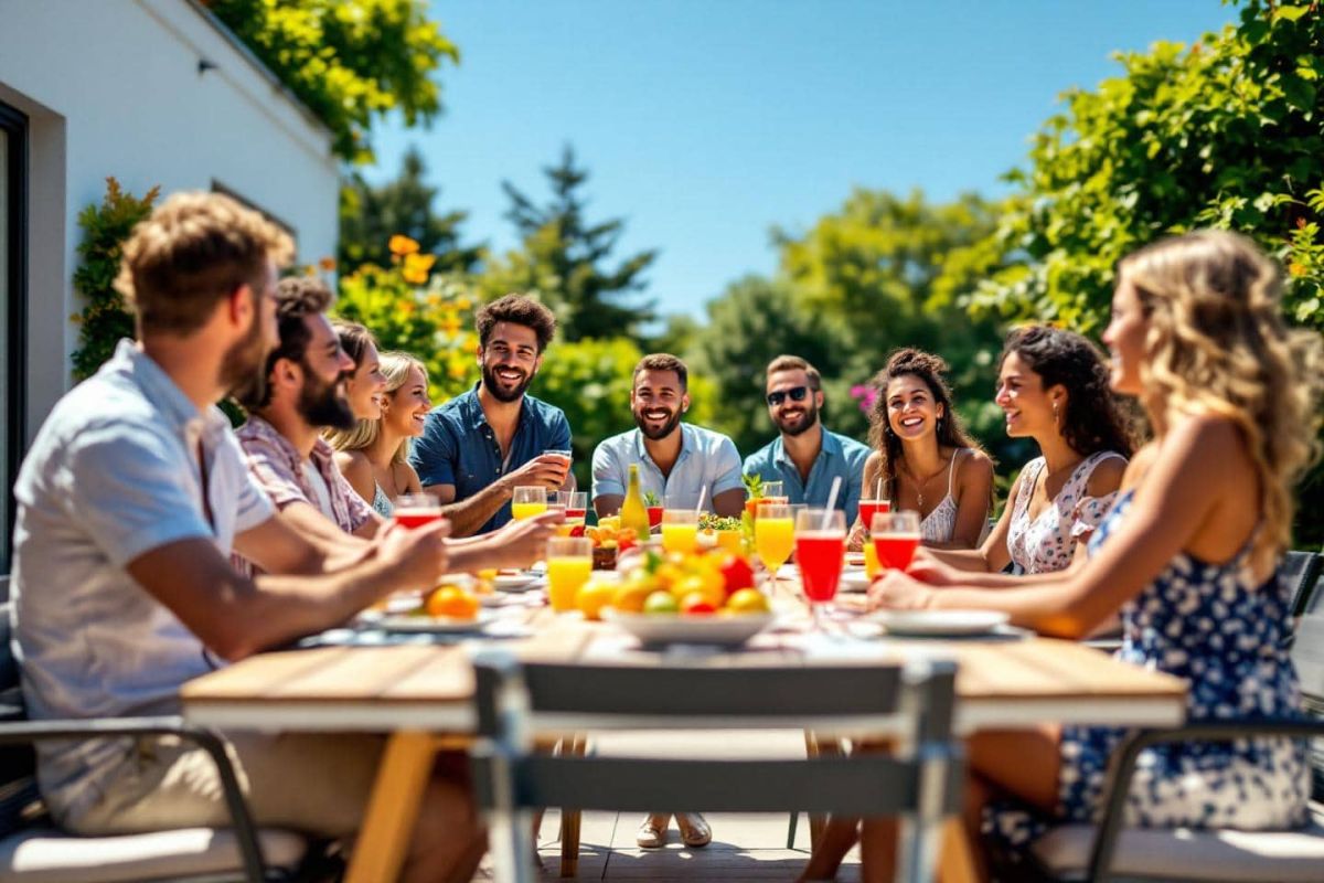 Recevez en grand cet été : salon de jardin 9 pièces cèdre à -40% chez Auchan