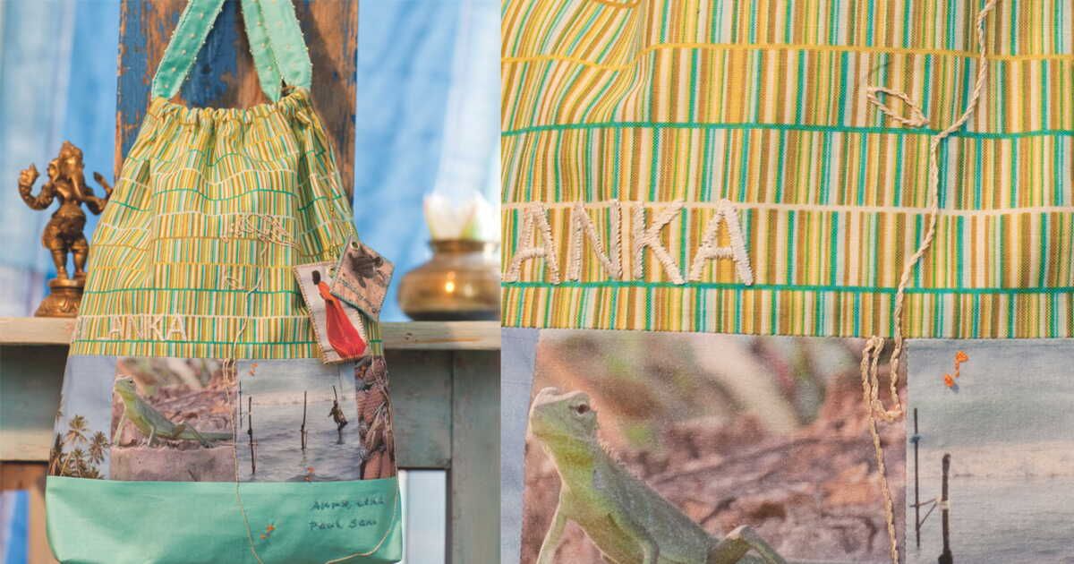 Le sac de vacances brodé