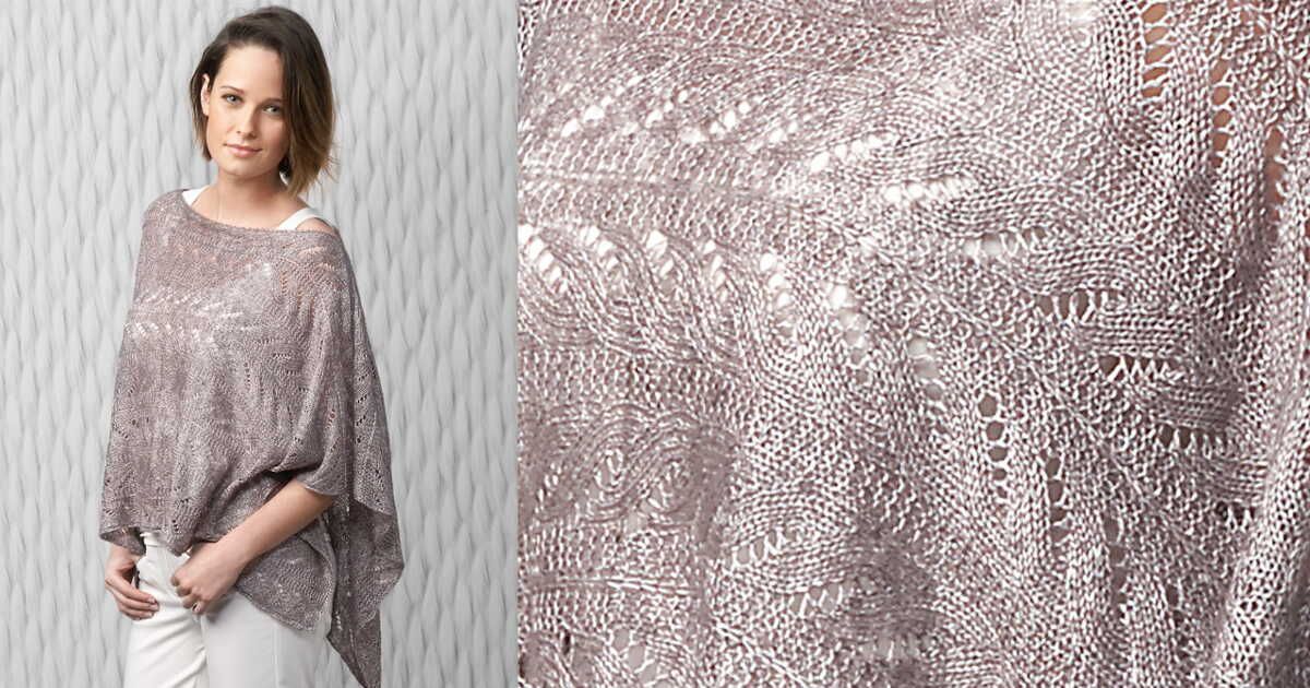 Le poncho au point ajouré : une pièce maîtresse du dressing