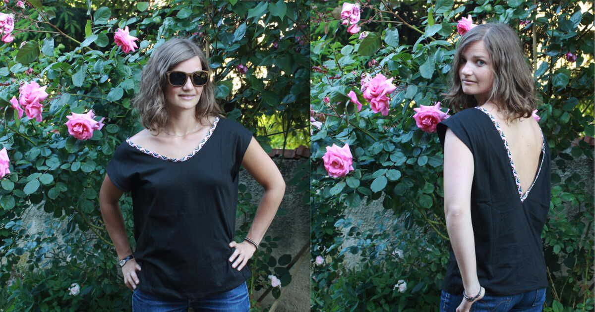 Couture facile : un tee-shirt dos nu