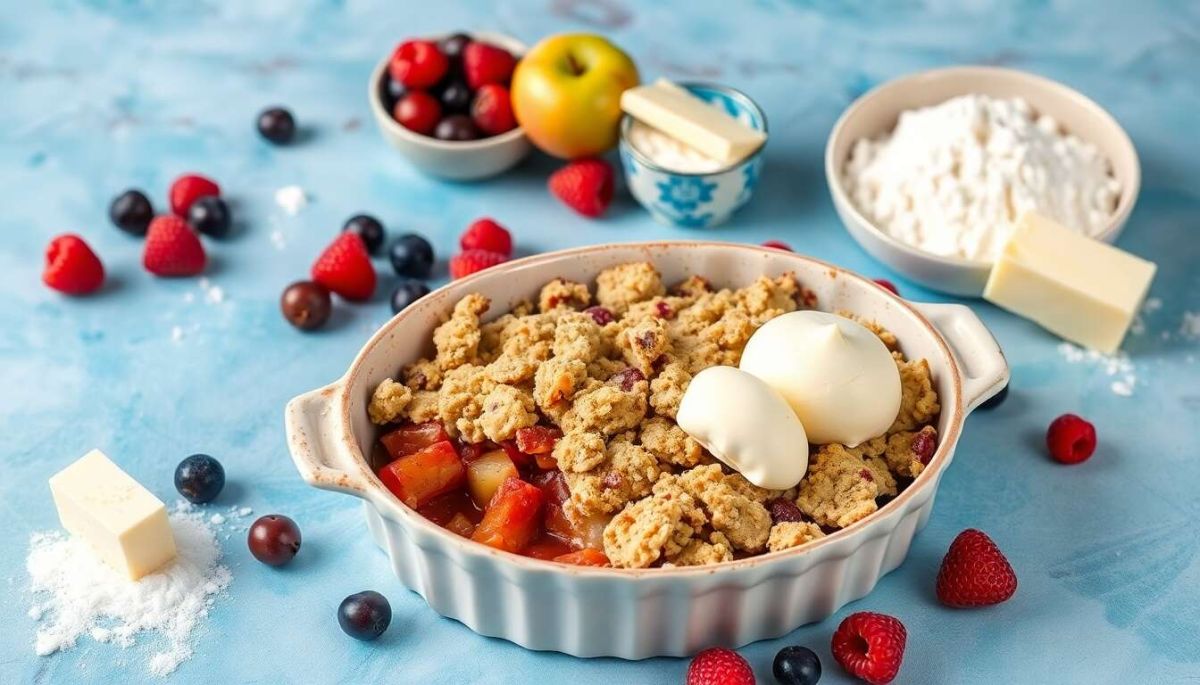 Crumble de pommes et fruits rouges : un délice réconfortant à découvrir
