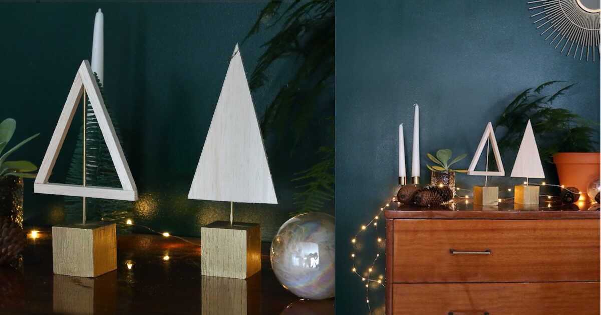 Créez votre propre sapin de Noël en bois : une touche artisanale et chaleureuse