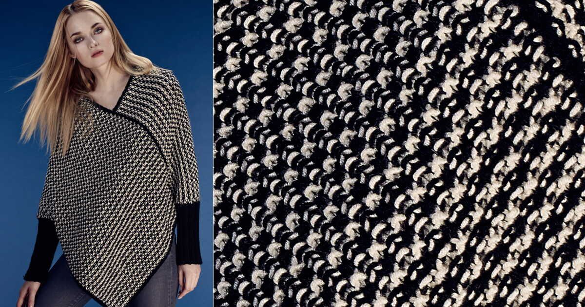 Le poncho au point de riz : un vêtement tendance à redécouvrir