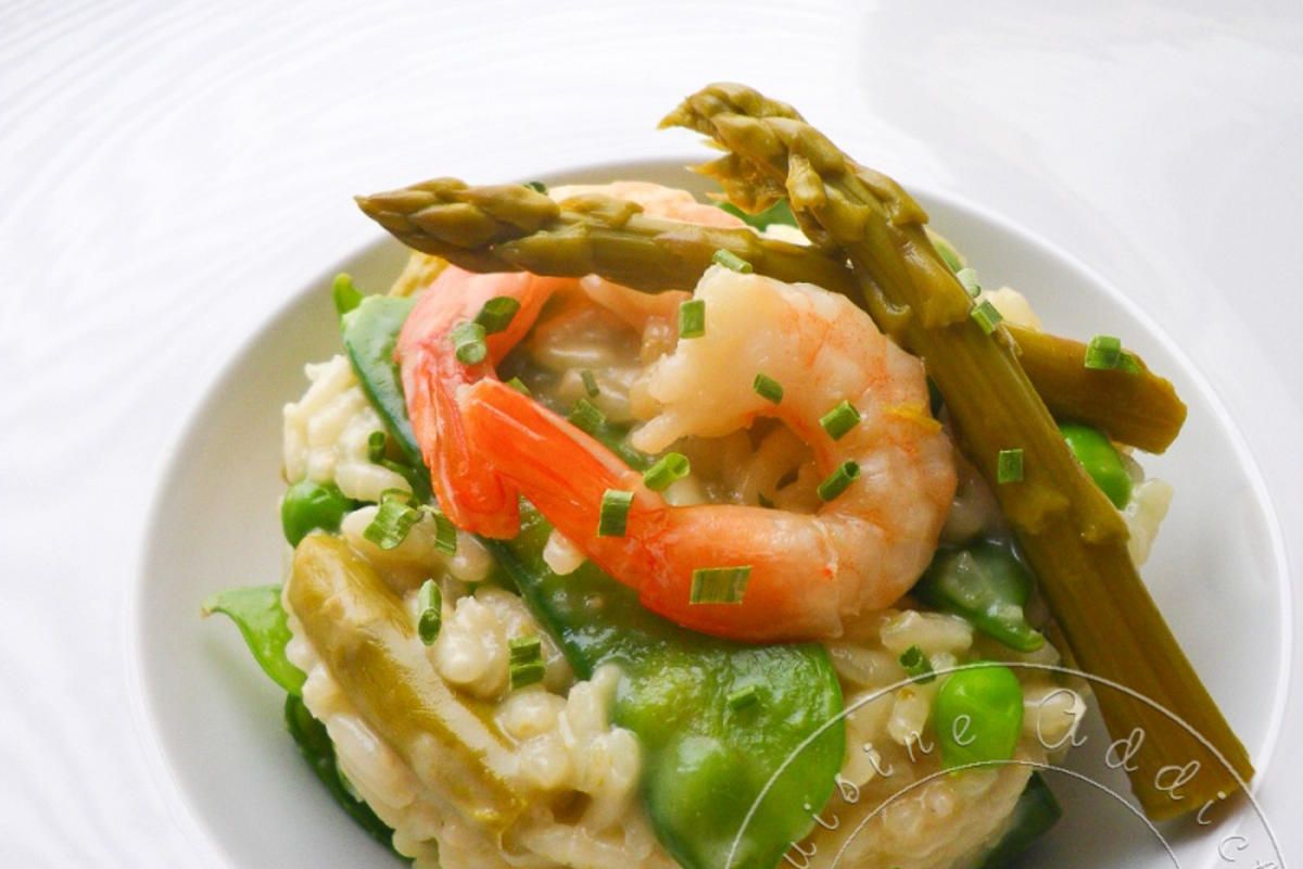Risotto verde & Scampi