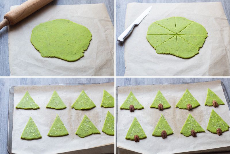 Biscuits sapin aux noix de pécan