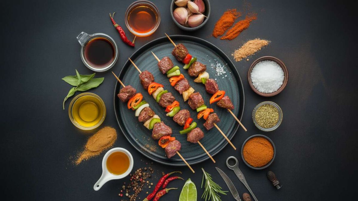 Des brochettes de boeuf épicé pour une recette gourmande et légère