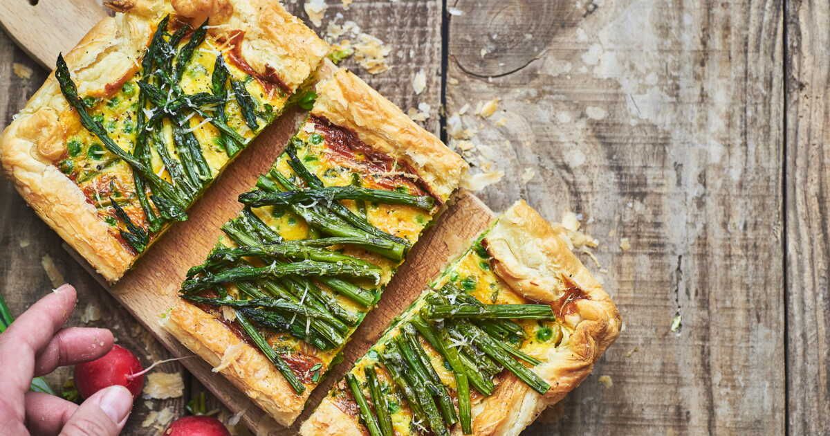 La tatin d'asperges, un délice léger signé Julie Andrieu