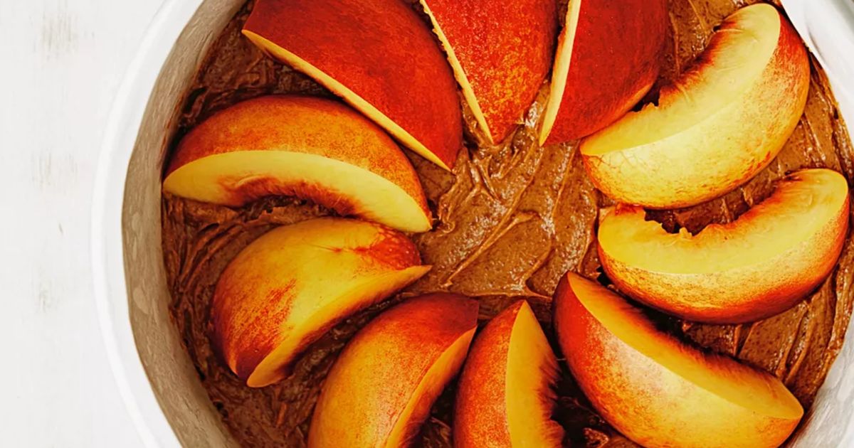 Un dessert estival : le gâteau renversé aux nectarines