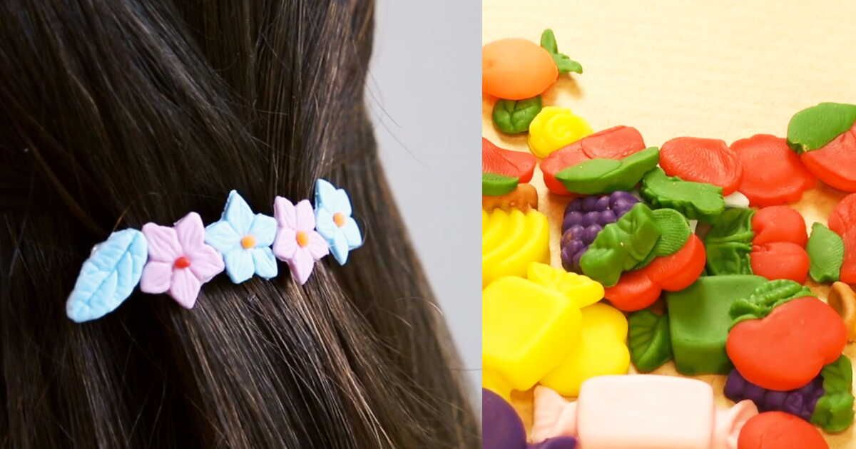 Décorer ses barrettes à la porcelaine froide