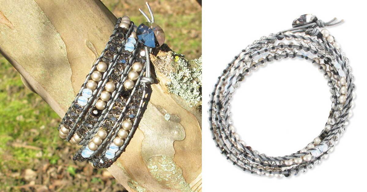La magie intemporelle d'un bracelet wrap cendré