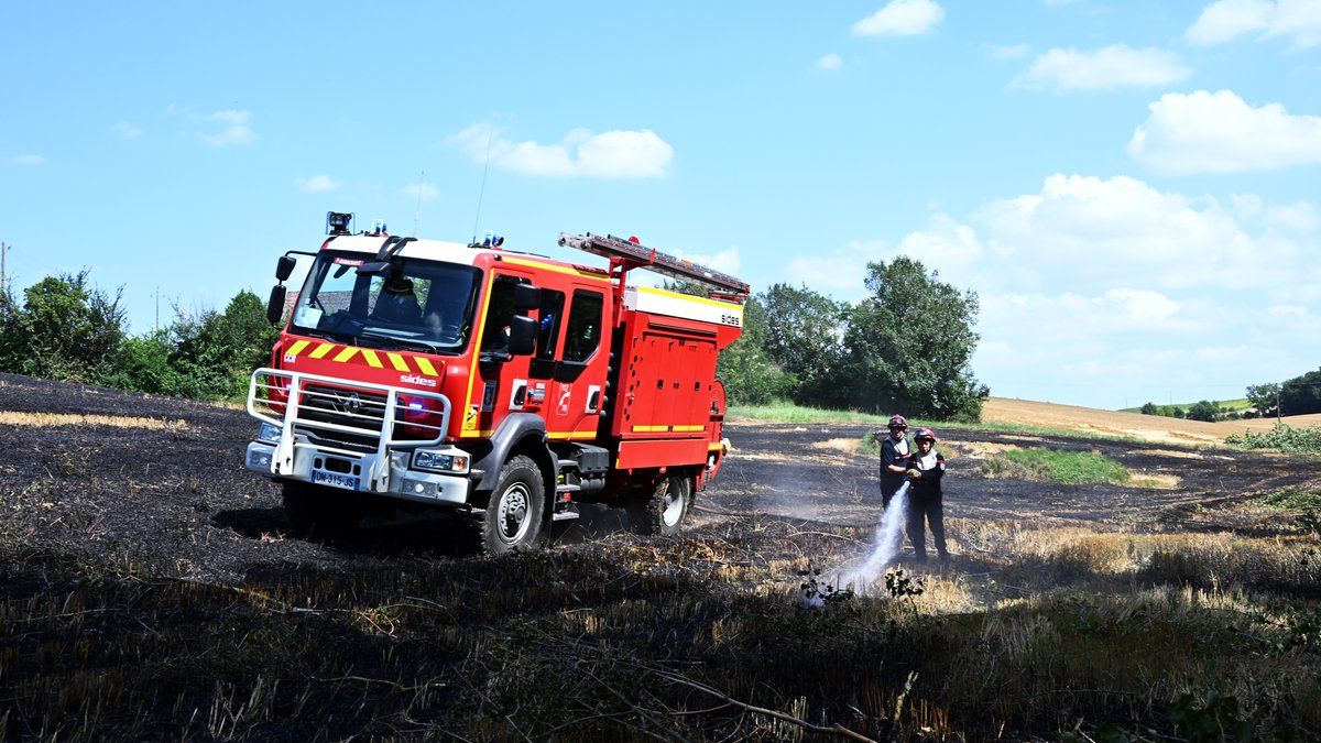 Un incendie ravage un champ en Ariège, les pompiers interviennent avec succès