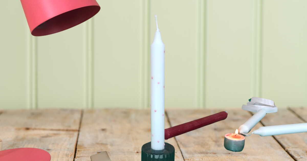fabriquez une bougie personnalisée pour la fête des mères en moins de 3 minutes