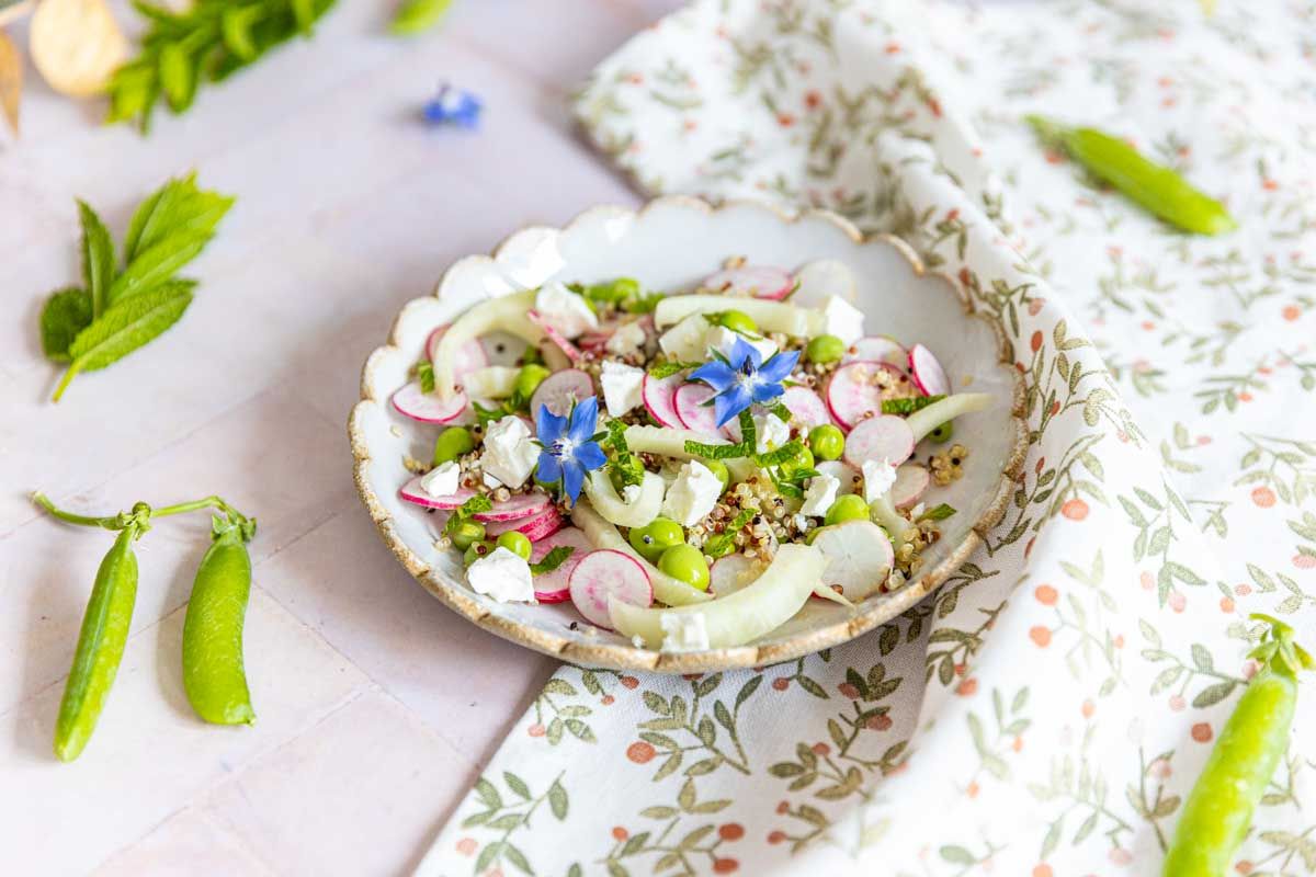 Taboulé de quinoa printanier