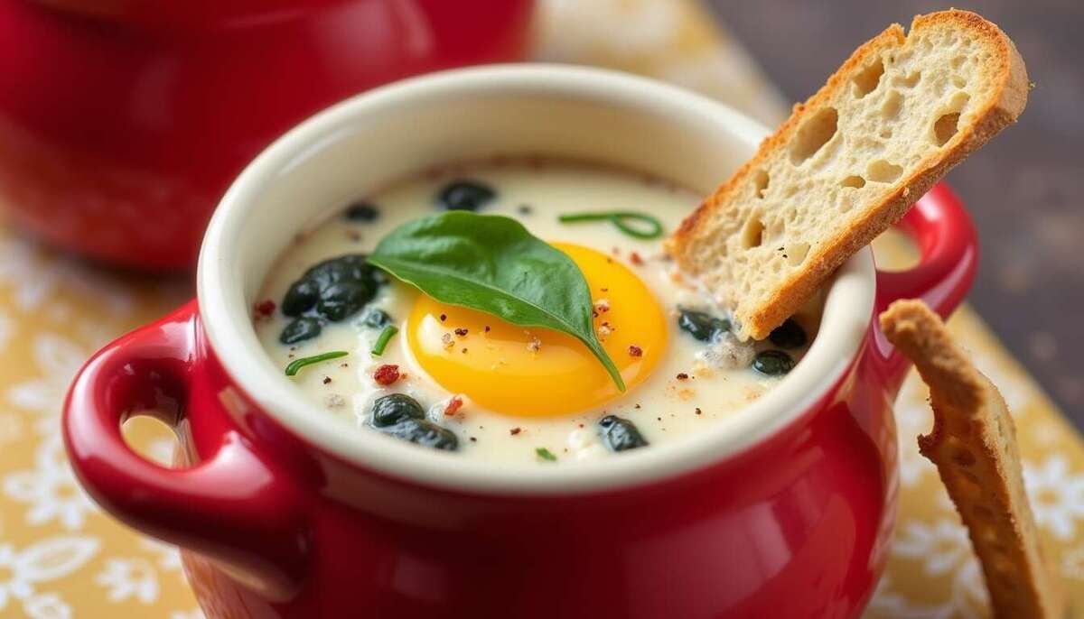 Oeuf cocotte au roquefort : une recette délicieuse pour votre airfryer