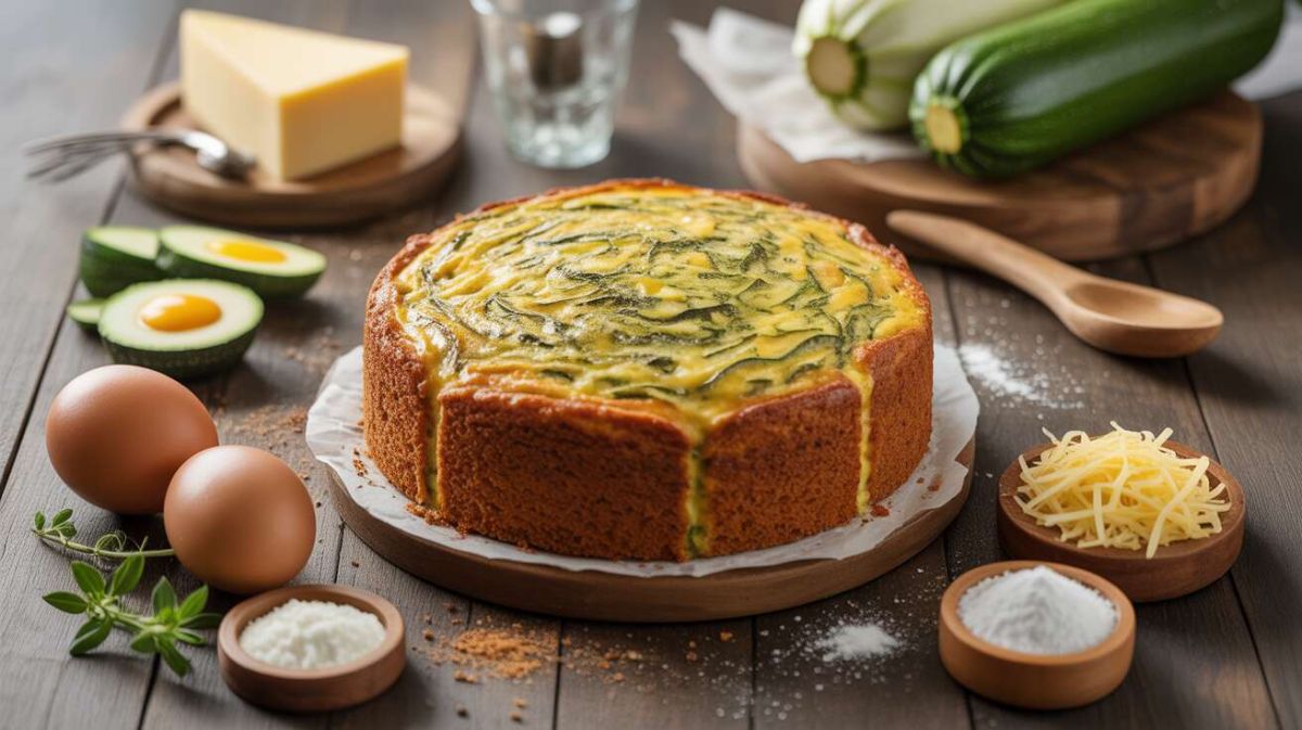 Recette de cake au fromage et courgettes
