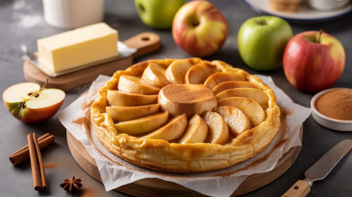Redécouvrez la tarte tatin avec une touche légère et épicée