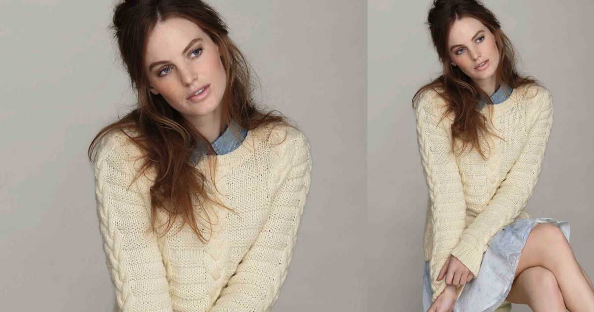 Découvrez le pull écru à torsades : un tricot gratuit plein de charme