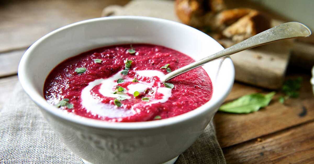 Soupe de quinoa et betterave