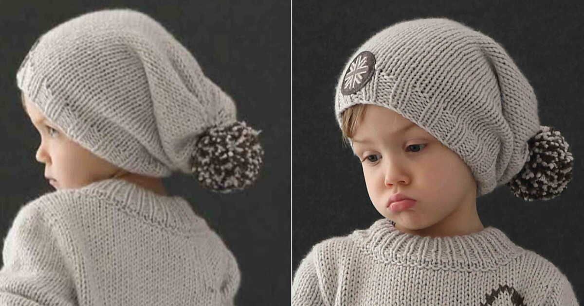 Découvrez le bonnet loose à pompon à réaliser soi-même