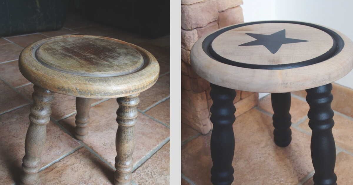 Comment relooker un tabouret en bois