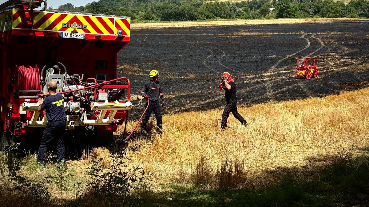 Incendie ravageur à Castillon-Savès : une moissonneuse en cause, 250 foyers plongés dans le noir