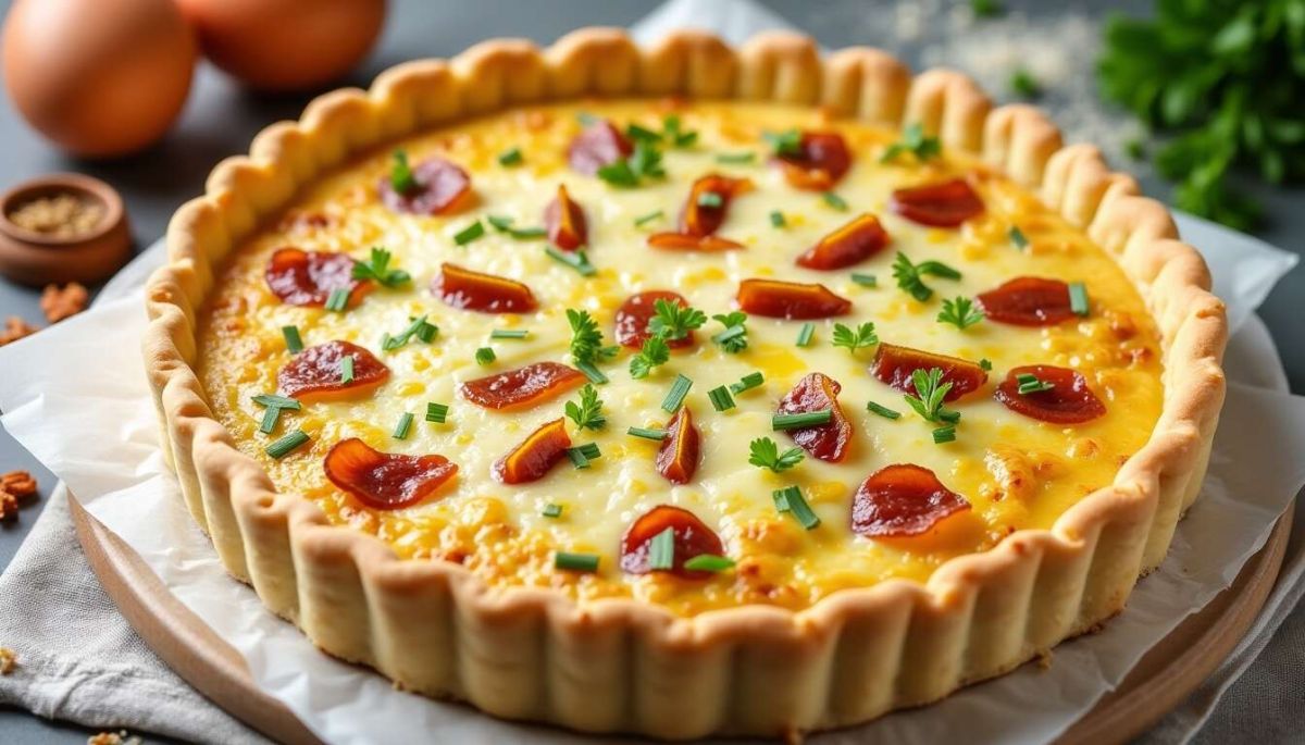 Une quiche lorraine légère qui réveille les papilles