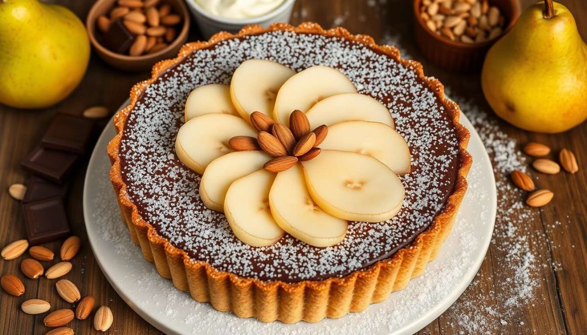 la tarte poire chocolat amande : un délice à savourer