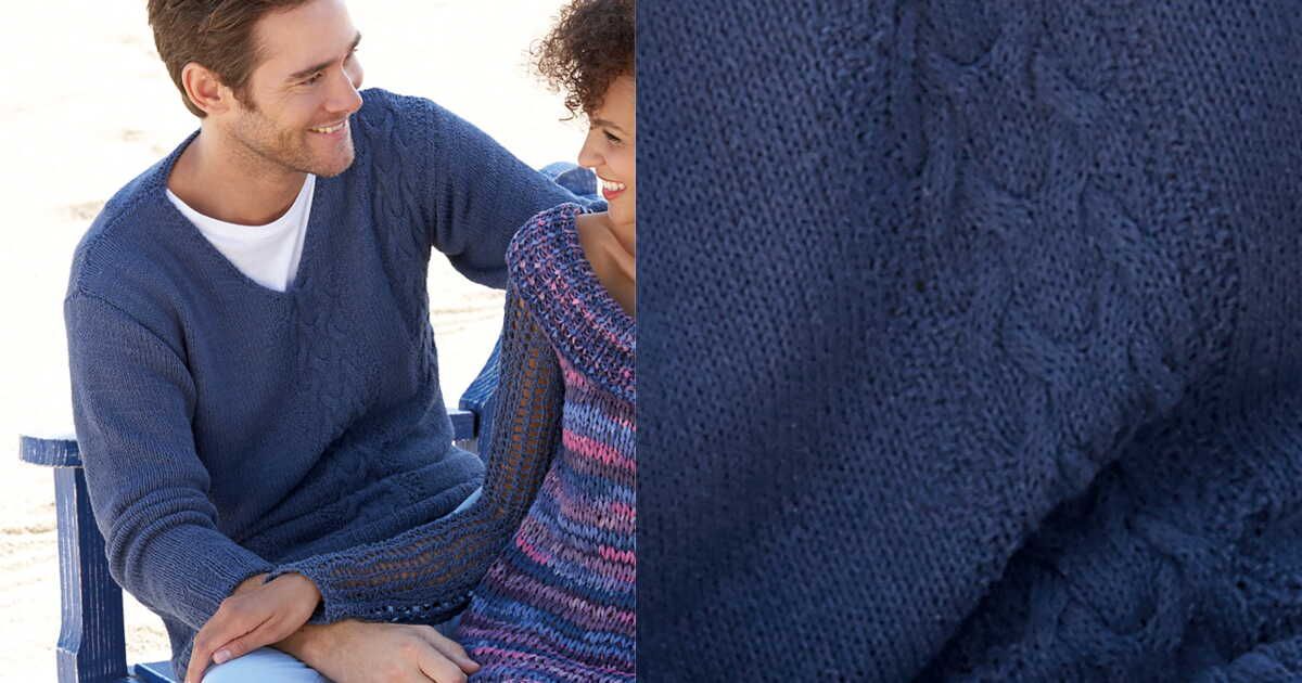 Le pull V à torsades : un classique revisité
