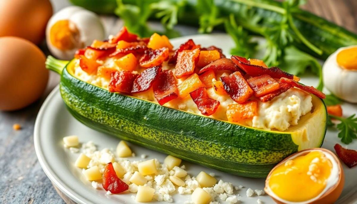 Une recette savoureuse de courgettes farcies au bacon à essayer