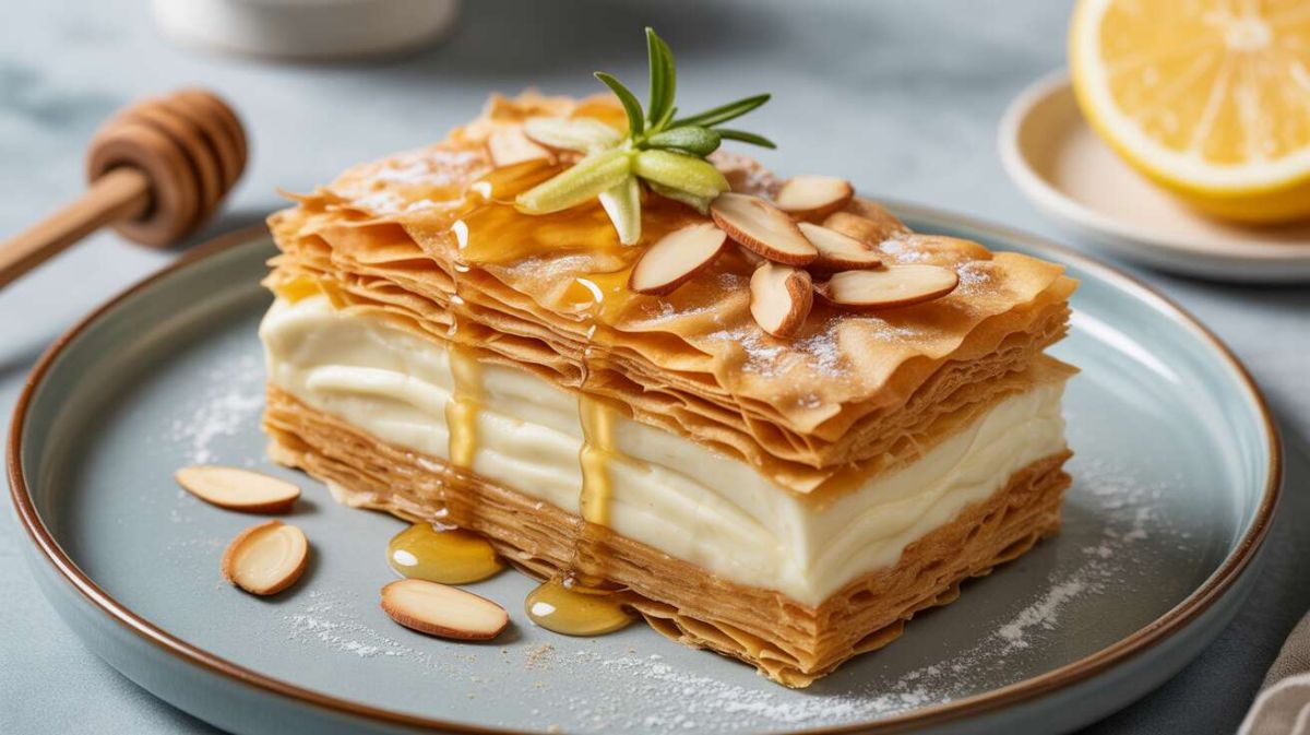 La légèreté du millefeuille croustillant au fromage frais