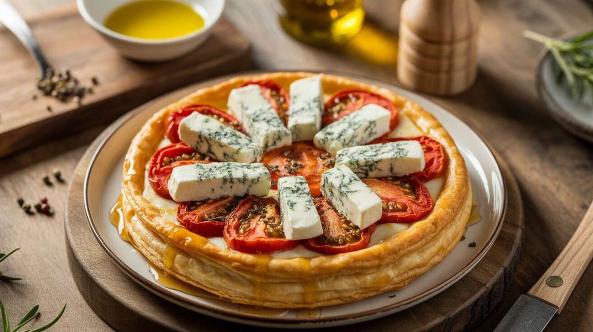 La tarte fine tomate et fromage bleu : un délice à savourer